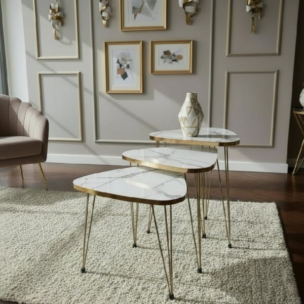 Triangle Set of 3 Nesting Table